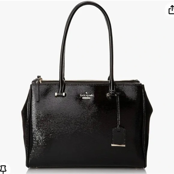 KATE SPADE Cedar Street Patent Small Reena Tote Black Shoulder Bag, Handbag - Picture 1 of 16